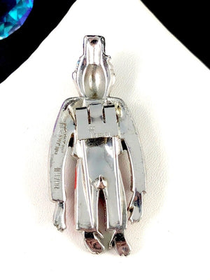 1939 Crown Trifari Alfred Philippe "Mr. Monkey" Enamel Dress Clip