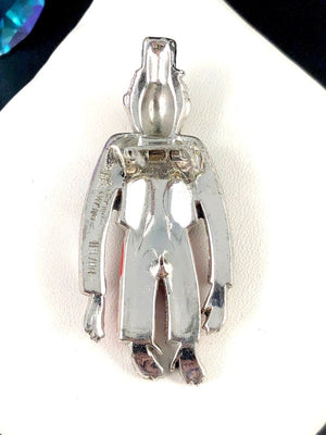 1939 Crown Trifari Alfred Philippe "Mr. Monkey" Enamel Dress Clip