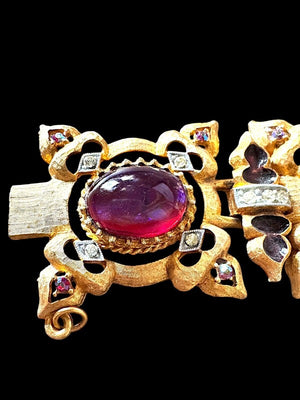 1950s HAR "Fantasy Series" Genie, Taj Mahal & Aladdin's Lamp Bracelet