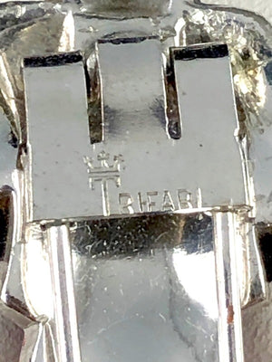 1939 Crown Trifari Alfred Philippe "Mr. Monkey" Enamel Dress Clip