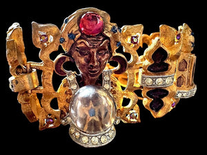 1950s HAR "Fantasy Series" Genie, Taj Mahal & Aladdin's Lamp Bracelet