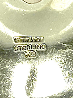 Patricia Von Musulin 925 Sterling Sculptural Teardrop Statement Pendant