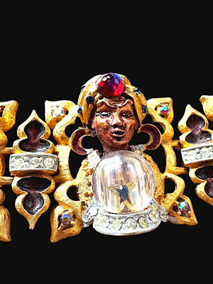 1950s HAR "Fantasy Series" Genie, Taj Mahal & Aladdin's Lamp Bracelet