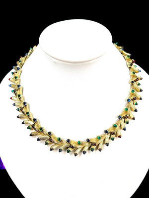 1955 Crown Trifari “Jeweled Embers” Parure