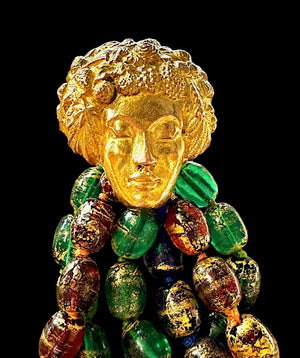 Isabel Canovas Maison Gripoix “Lady Face” Bracelet
