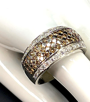 Le Vian 14K Chocolate & White Diamond Band