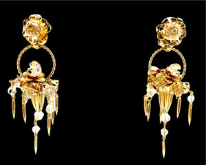 1954 Napier “Basket” Earrings — Marilyn Monroe