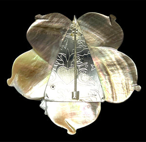 Andrea Kennington Abalone “Moon Bee” Brooch
