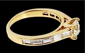 James Allen 18K Diamond Baguette Ring