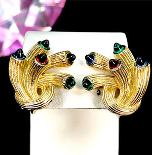 1955 Crown Trifari “Jeweled Embers” Parure