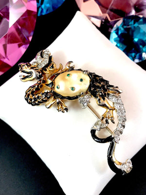 1942 Crown Trifari “Ming Dragon” Brooch
