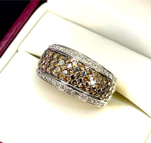 Le Vian 14K Chocolate & White Diamond Band