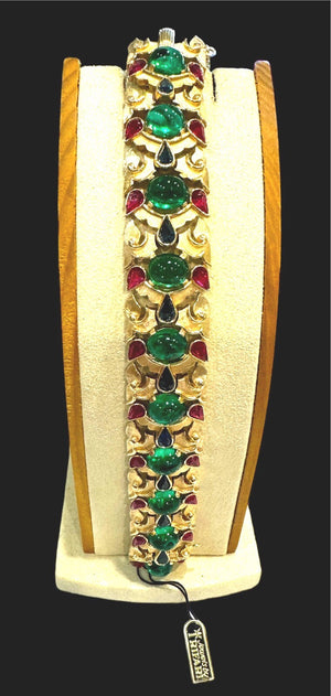 1960s Crown Trifari “Jewels of India” Bracelet