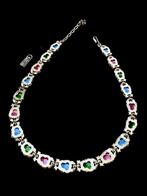 1960s Crown Trifari Pastel “Acorn” Necklace