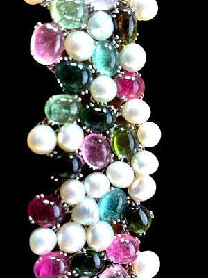 Utopia of Milan 18K Pearl & Tourmaline Bracelet