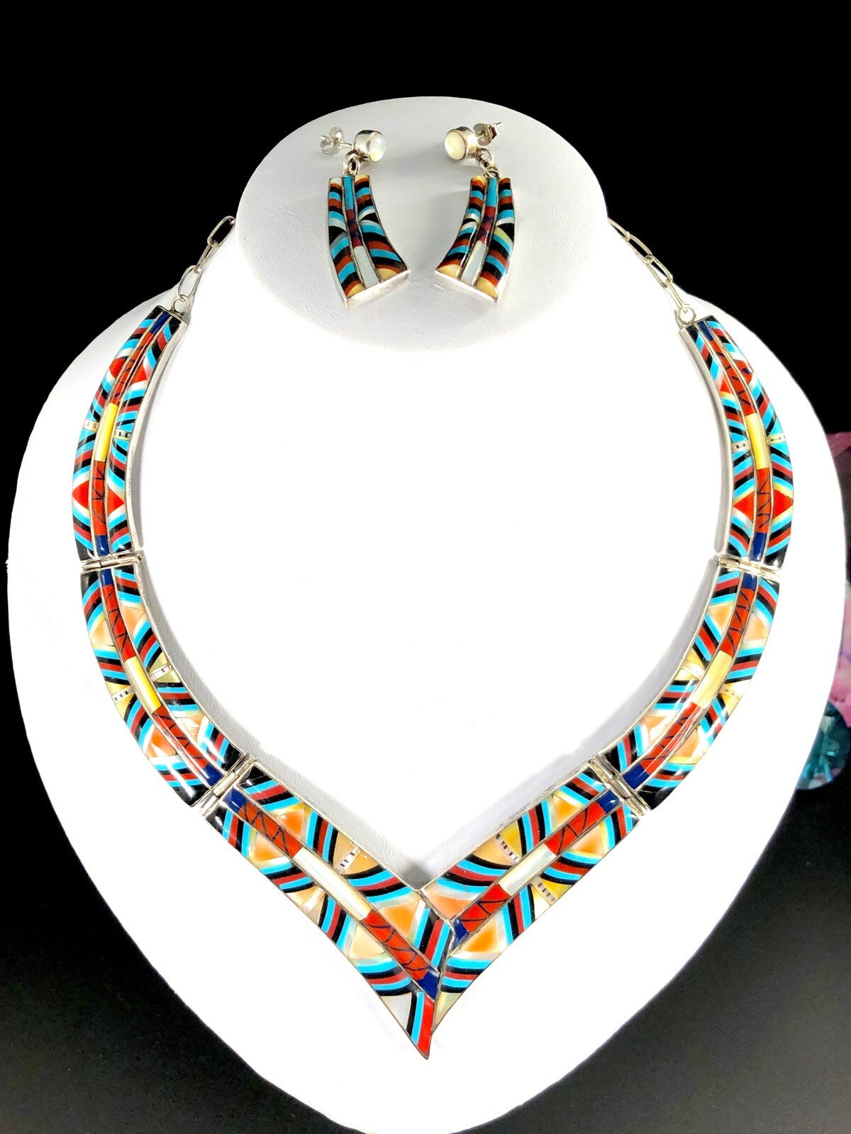 Navajo “Kaleidoscope” Inlay Set