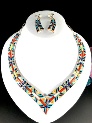 Navajo “Kaleidoscope” Inlay Set