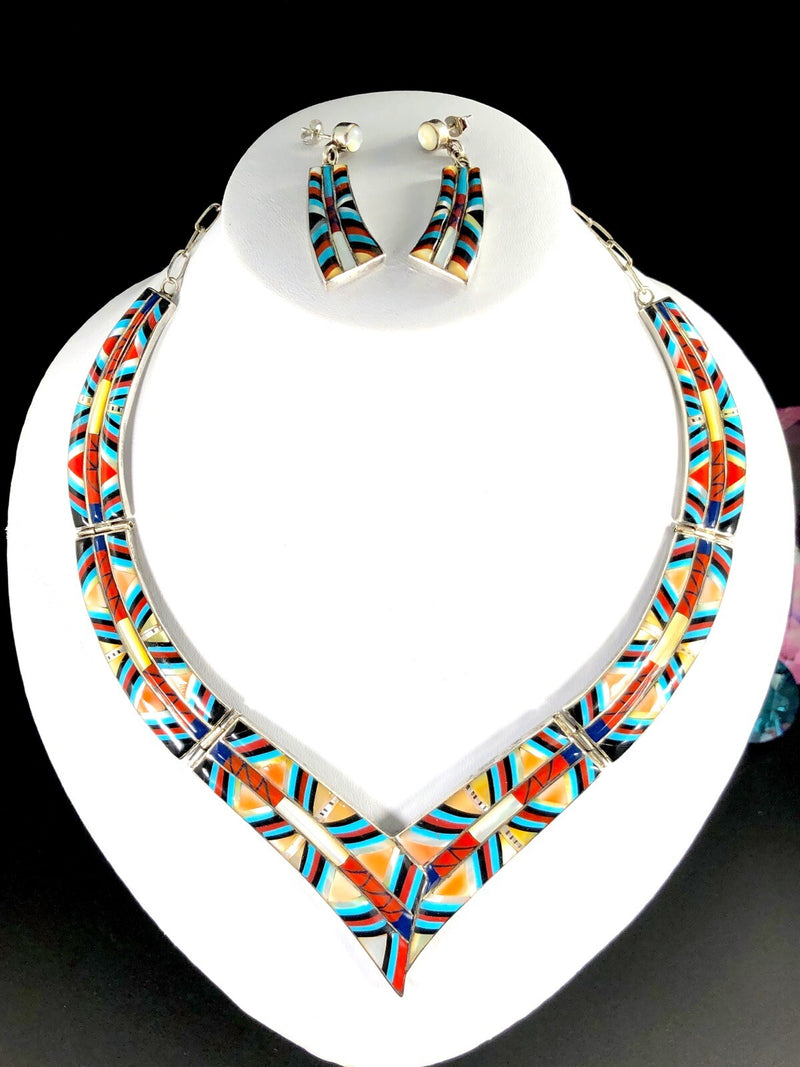 Navajo “Kaleidoscope” Inlay Set