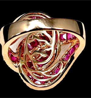 Effy “Ruby Royale” Rose Gold Cocktail Ring