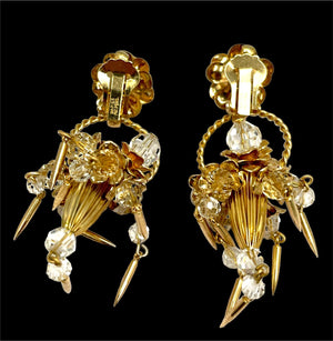 1954 Napier “Basket” Earrings — Marilyn Monroe