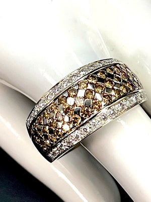 Le Vian 14K Chocolate & White Diamond Band