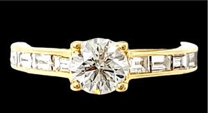 James Allen 18K Diamond Baguette Ring