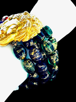 Isabel Canovas Maison Gripoix “Lady Face” Bracelet