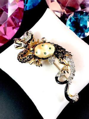 1942 Crown Trifari “Ming Dragon” Brooch