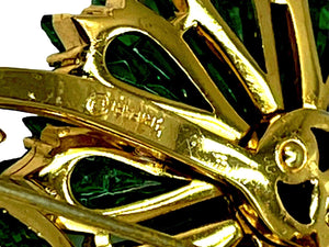 1961 Crown Trifari Invisibly-Set Flower Brooch