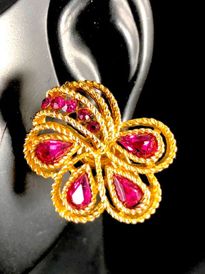 Crown Trifari “Royal India” Pink Parure