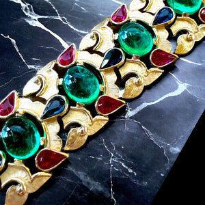 1960s Crown Trifari “Jewels of India” Bracelet