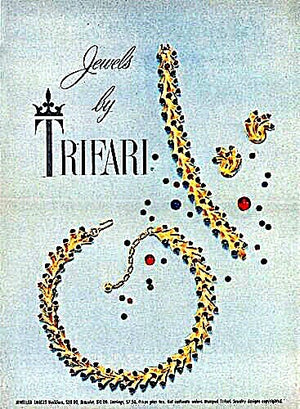 1955 Crown Trifari “Jeweled Embers” Parure