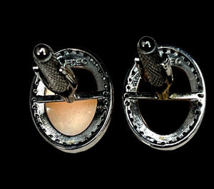 Amedeo Hand-Carved Sardonyx Skull Cufflinks