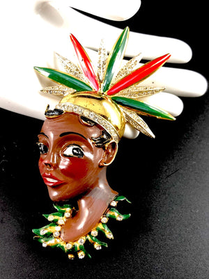1943 Corocraft “Josephine Baker” Brooch