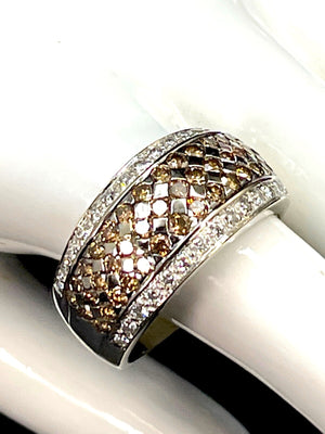 Le Vian 14K Chocolate & White Diamond Band