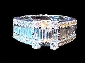 Le Vian 18K White Gold 50-Diamond Statement Ring
