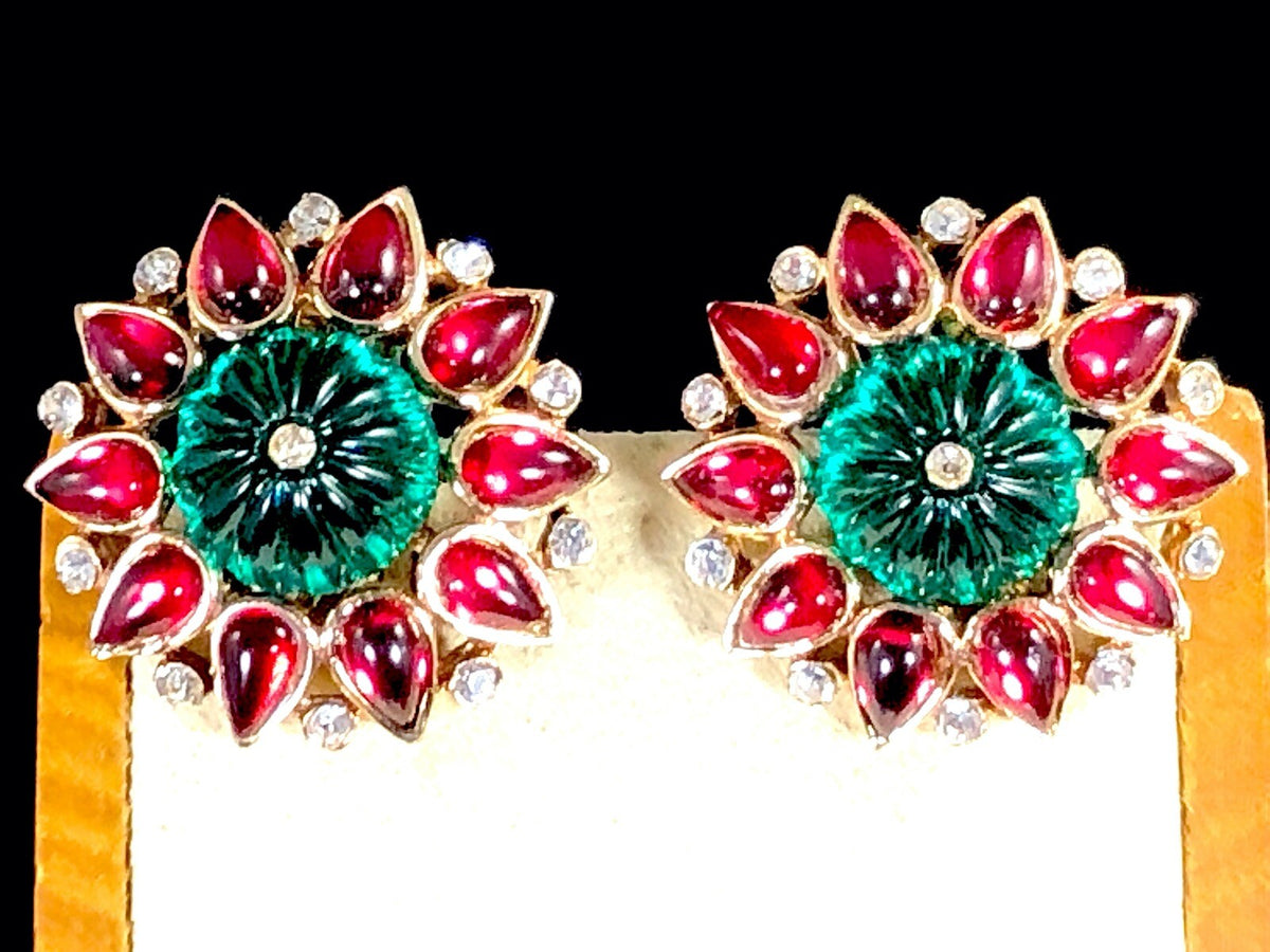 1949 Crown Trifari “Schéhérazade” Earrings
