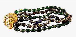 Isabel Canovas Maison Gripoix “Lady Face” Bracelet