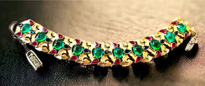 1960s Crown Trifari “Jewels of India” Bracelet