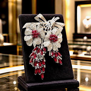 1930s KTF Trifari Floral Dress Clip