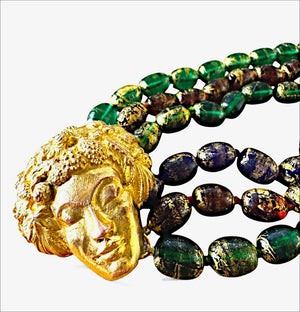 Isabel Canovas Maison Gripoix “Lady Face” Bracelet