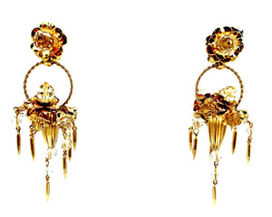 1954 Napier “Basket” Earrings — Marilyn Monroe