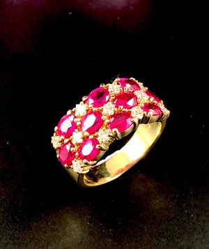 Effy “Ruby Royale” Oval Ruby & Diamond Ring