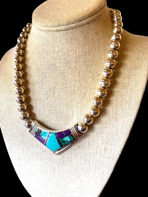 Ray Tracey “Knifewing” Inlay Necklace