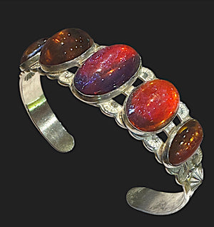 Navajo Dragon’s Breath Opal Cuff