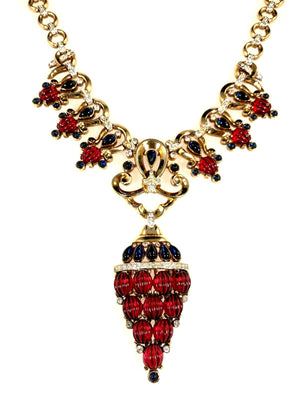 1949 Crown Trifari “Schéhérazade” Moghul Necklace