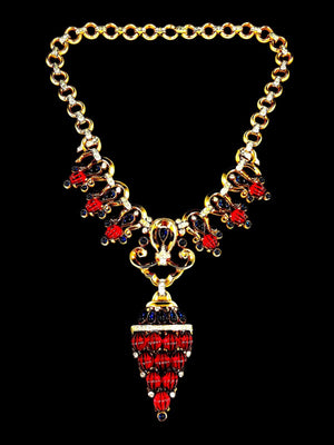 1949 Crown Trifari “Schéhérazade” Moghul Necklace