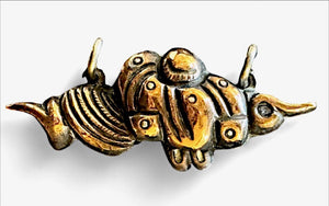 Japanese Shakudō Samurai Menuki Bracelet