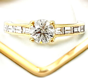 James Allen 18K Diamond Baguette Ring