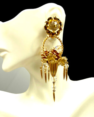 1954 Napier “Basket” Earrings — Marilyn Monroe